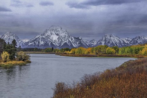 Framed Oxbow Bend Fall 2013 Print