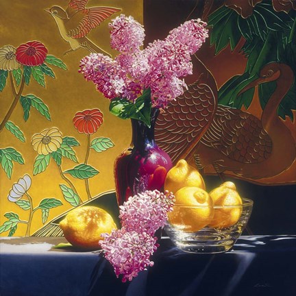 Framed Ying Yang Print