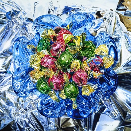 Framed Rhapsodie in Blue Print