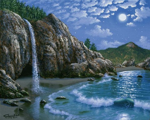 Framed Mc Way Cove - Big Sur Print