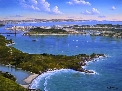 Framed San Francisco From Marine Print