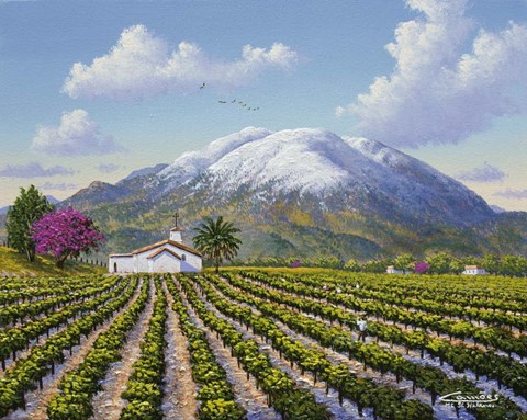 Framed Mount St Helena Print