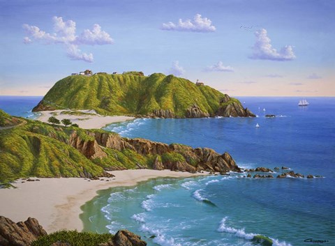 Framed Point Sur, CA Print