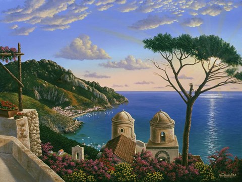 Framed Villa Rufolo - Italy Print