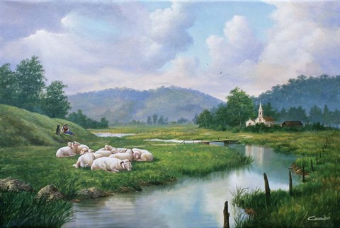 Framed Shepperd Rest Print