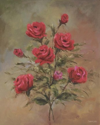 Framed Floral H Print