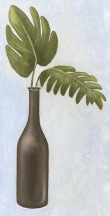 Framed Black On Blue Duo Print