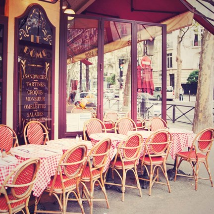 Framed Cafe le Dome Print