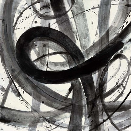 Framed Roller Coaster I on White Print