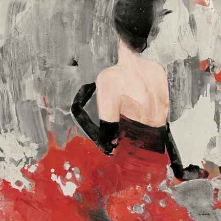 Framed Beautiful Gaze II Neutral Print