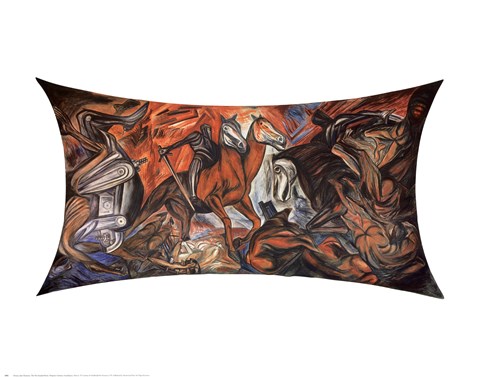 Framed Two-Headed Horse Print