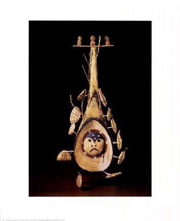 Framed Eskimo Mask Print