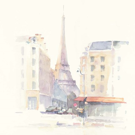 Framed Paris Morning Square Print