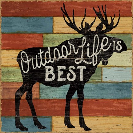 Framed Lake Lodge I Print