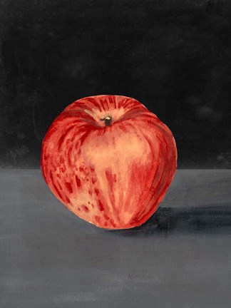 Framed Fruit on Shelf I Print