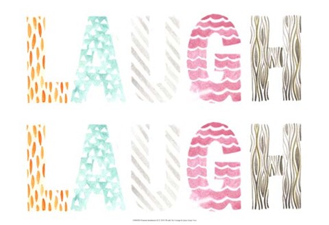 Framed Pattern Sentiment II Print