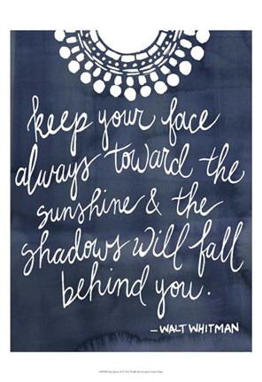 Framed Sun Quote II Print