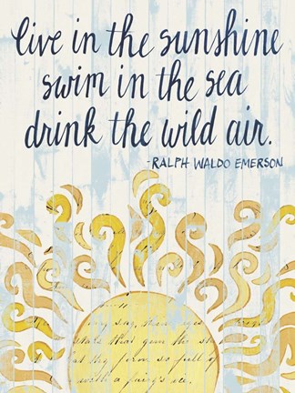 Framed Sunny Day Words I Print