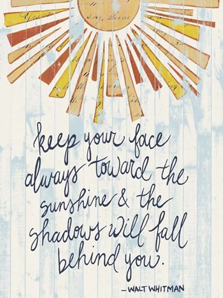 Framed Sunny Day Words II Print