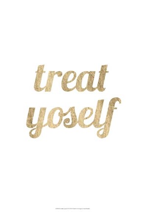 Framed Golden Quote IX Print