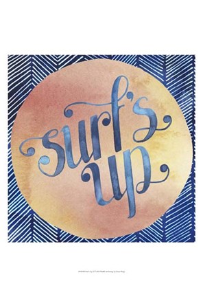 Framed Surf&#39;s Up II Print