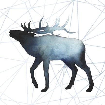 Framed Animal Silhouettes VI Print