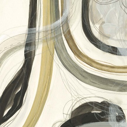 Framed Neutral Lines II Print