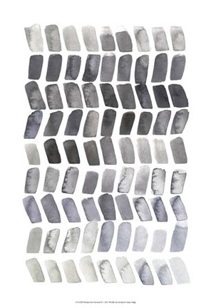 Framed Watercolor Chevron II Print