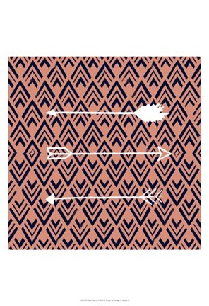 Framed Deco Arrow II Print