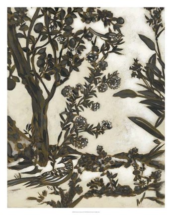 Framed Teahouse Chinoiserie II Print