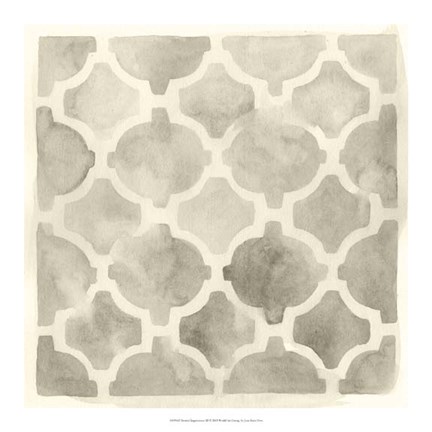 Framed Neutral Impressions III Print