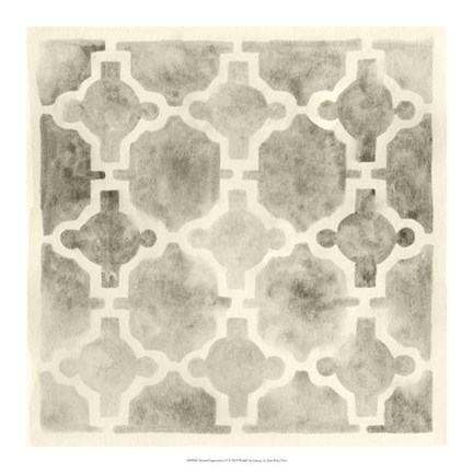 Framed Neutral Impressions V Print