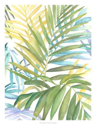 Framed Tropical Pattern I Print