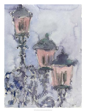 Framed Venice Watercolors II Print