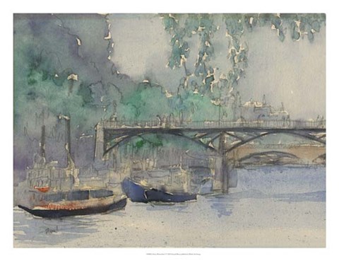 Framed Venice Watercolors V Print