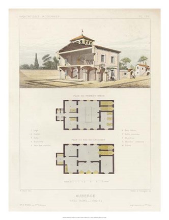 Framed Habitations Modernes IV Print