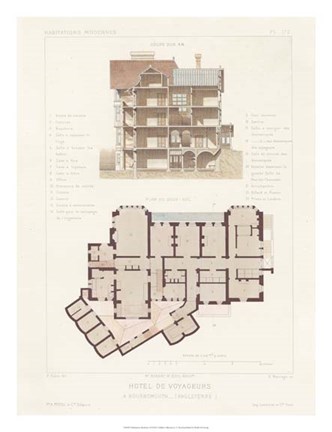 Framed Habitations Modernes VI Print