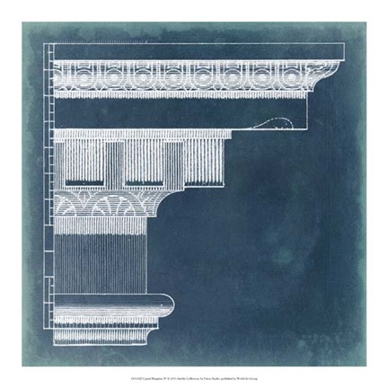 Framed Capital Blueprint IV Print