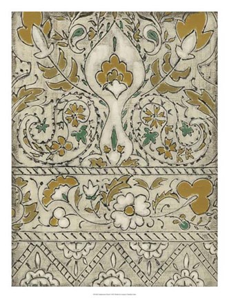 Framed Earthenware Floral I Print