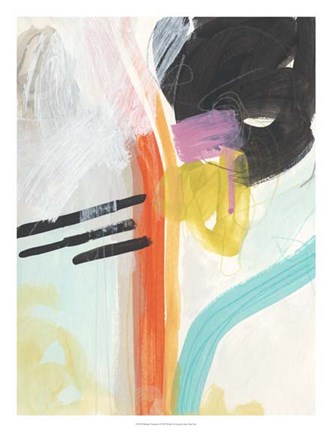 Framed Rhythm Variations I Print