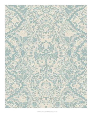 Framed Baroque Tapestry in Spa I Print