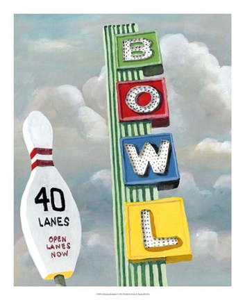 Framed American Roadside I Print