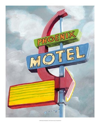 Framed American Roadside II Print