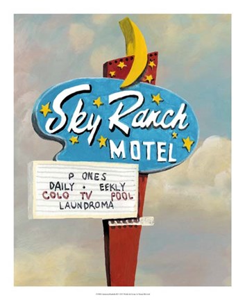 Framed American Roadside III Print