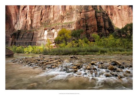 Framed Water &amp; Stone Print