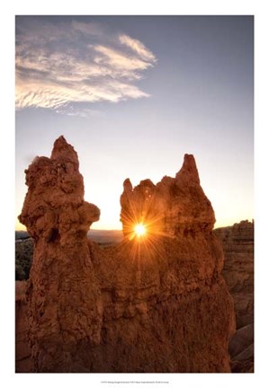 Framed Shining through the Keyhole Print