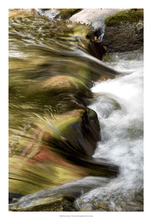 Framed Water Abstract I Print