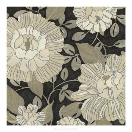 Framed Garden Noir II Print