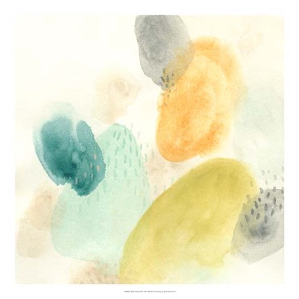 Framed River Stones II Print