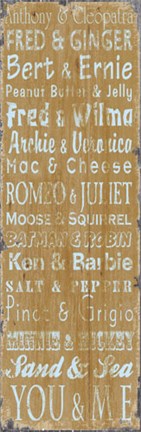 Framed Transit Perfect Couples Print